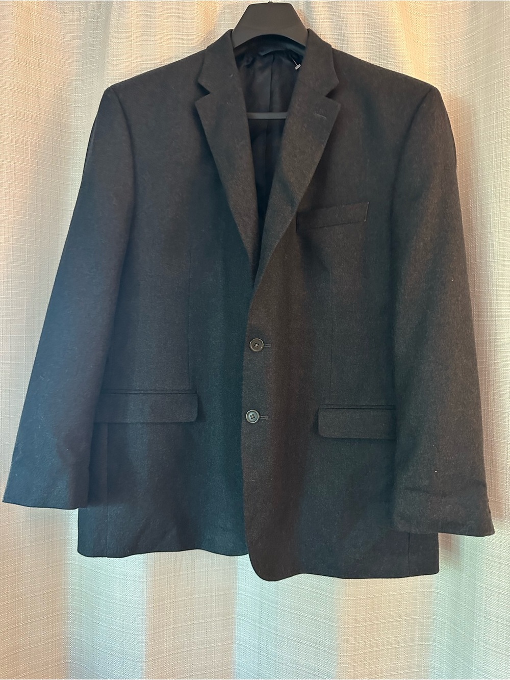 Lauren Ralph Lauren Men's Charcoal Gray Casmere Wool Two-Button Sport Coat 48R